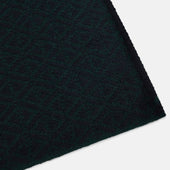 Blue And Forest Green Diamond Patterned Cashmere Knitted Scarf