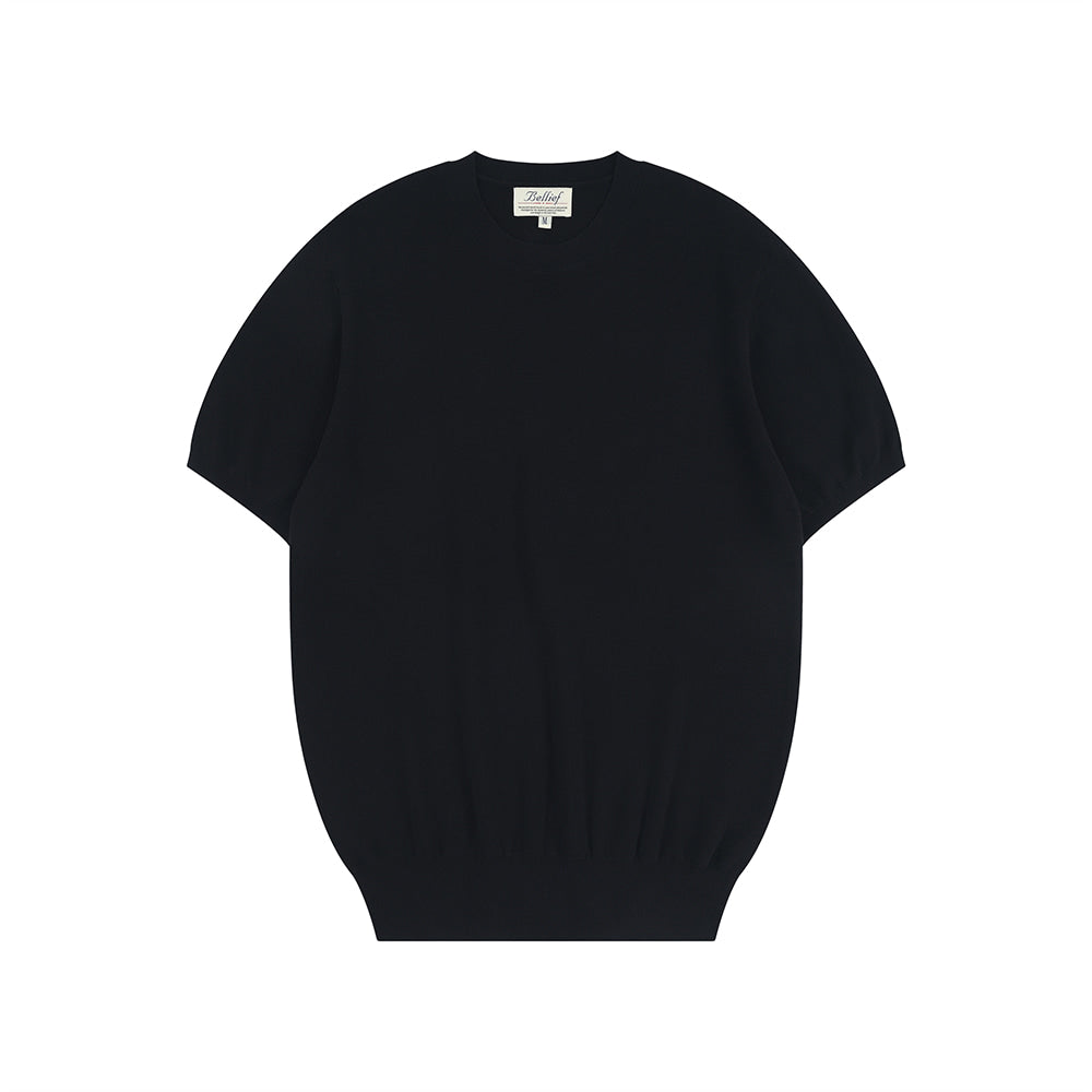 Essential Hard Twist Cotton Short Sleeve Knit