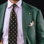 Shibumi Flower Japanese Jacquard Silk Tie