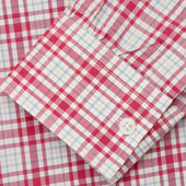 Red Check Cotton Weekend Fit Finch Shirt