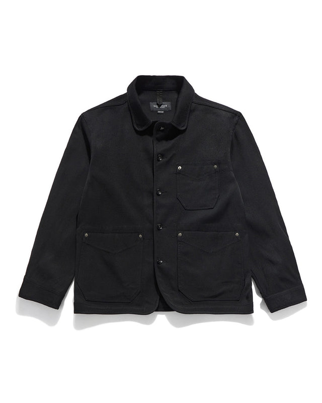 WANDERER CHORE JACKET / BLACK TWILL