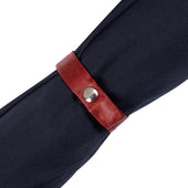 Polished Maple Wood Handle And Red Umbrella