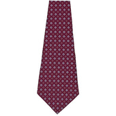 Floral Printed Silk Bespoke Tie Berry