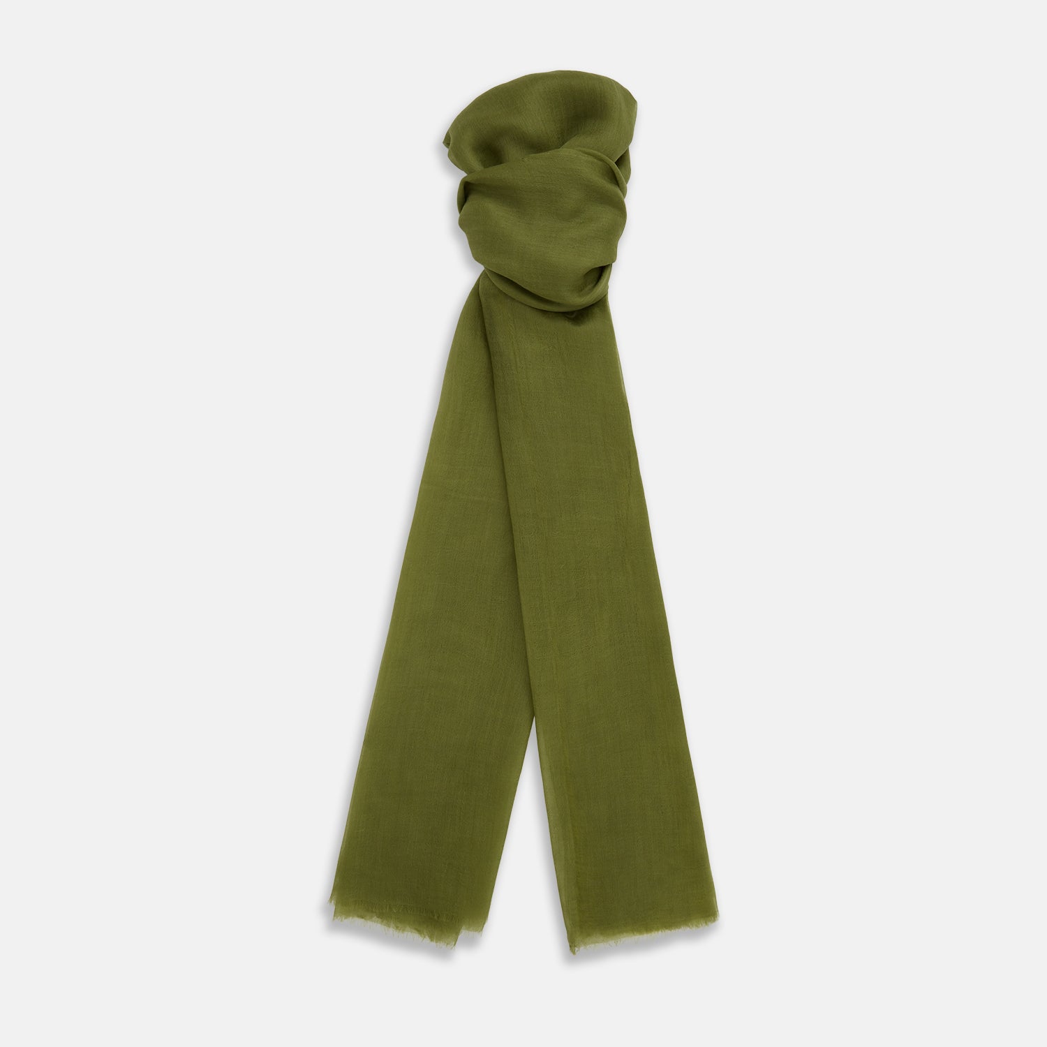 Green Cashmere Scarf