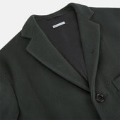 Green Apsley Single Breasted Caban Coat