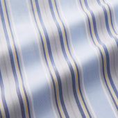 Pale And Yellow Multi Stripe Cotton Sussex Nightshirt