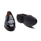 Aurus Penny Loafer Black Shell Cordovan Cordovan Series