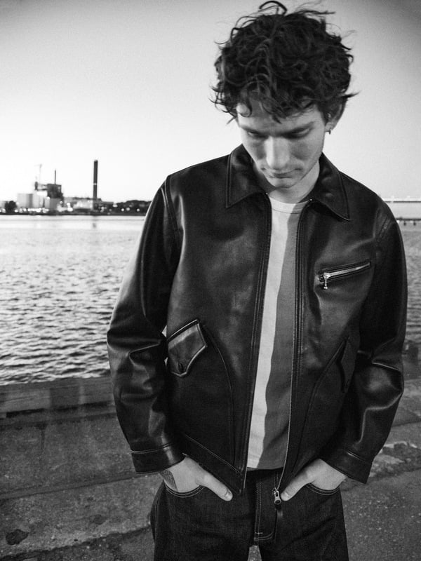 Blake Zip Jacket Leather Black
