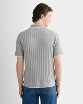 The No-Sweat Button-Down Polo | Heather Grey