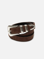 Western Suede Belt Tobacco