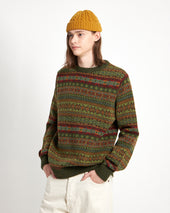 All Over Fairisle Crew Sweater Pineshadow