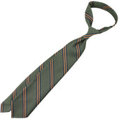 Mogador Striped Silk Cotton Tie Hand Rolled