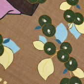 Maiko Motif Wool Silk Pocket Square 40x40cm