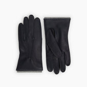 Grey Cashmere Lined Hairsheep Leather Gloves