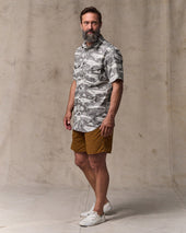 Twin Lakes Short Sleeve Sport Shirt - Beluga / Print