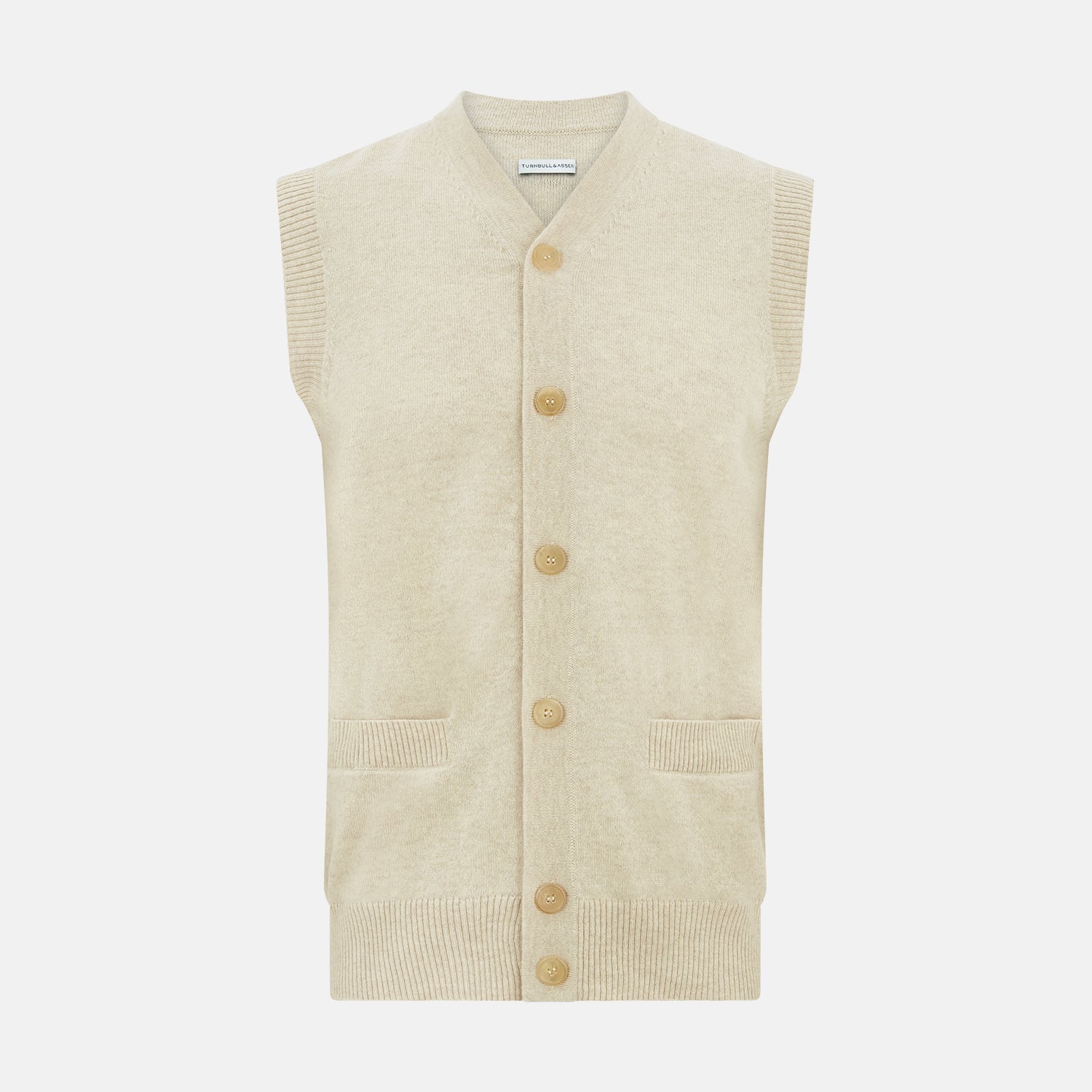 Cashmere Sleeveless Cardigan