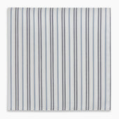 And Light Blue Track Stripe Hand Rolled Handkerchief