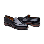 Aurus Penny Loafer Black Shell Cordovan Cordovan Series