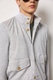 Bomber Jacket Grigio Ghiaccio