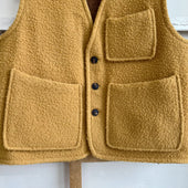 Senape Cammello Scuro Reversible Casentino Wool Vest