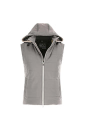 Gilet imbottito jersey tecnico grigio chiaro