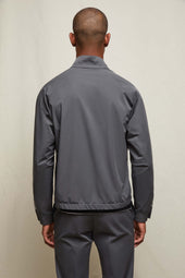 Bomber jacket in jersey tecnico antracite