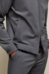 Bomber jacket in jersey tecnico antracite