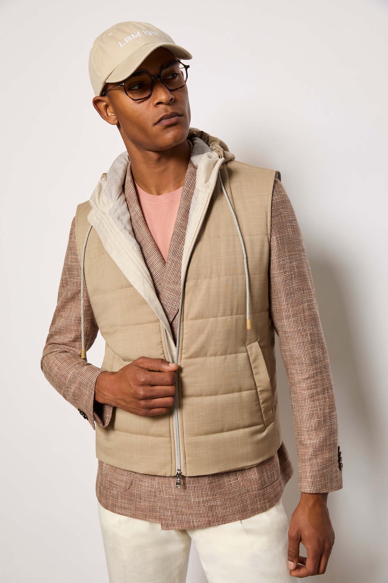 Gilet Imbottito Beige