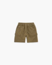 Army Cargo Linen Shorts