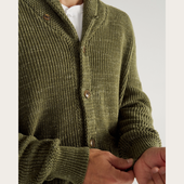Men's Shawl Collar Cardigan Sweater