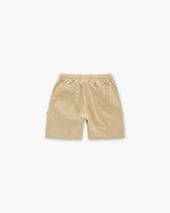 Beige Cargo Linen Shorts