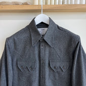 Deadstock Cashmere Sawtooth Western Shirt