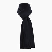 Rib Knit Cashmere Scarf