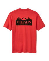 Frontier Logo T-shirt - Aurora Red / Scenic Mark