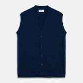 Sleeveless Cashmere Cardigan
