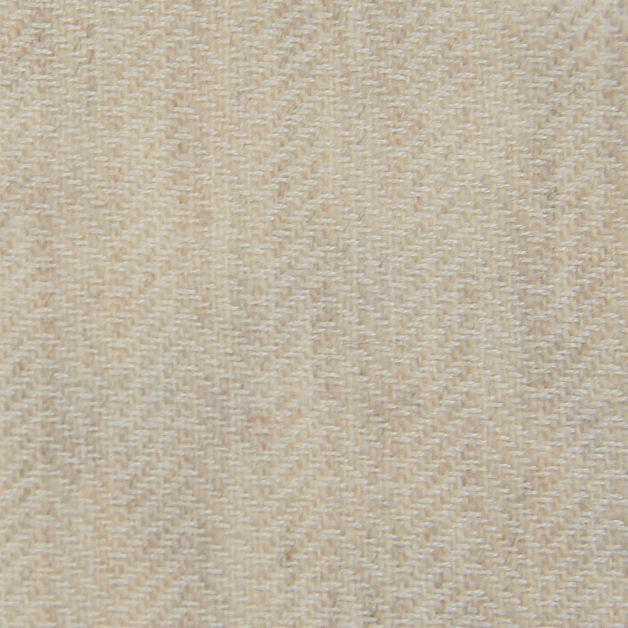 Herringbone Cashmere Bespoke Tie Beige