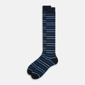 Striped Merino Wool Long Socks