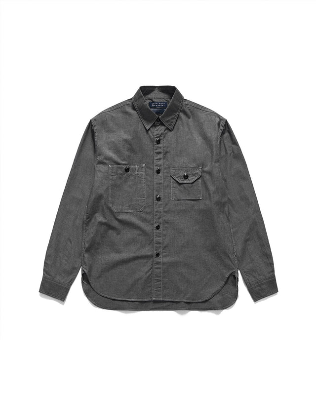 CHAMBRAY WORK SHIRT / CHAMBRAY BLACK