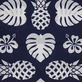 Cotton And Silk Pineapple Print Scarf In