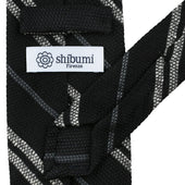 Striped Silk Wool Grenadine Tie