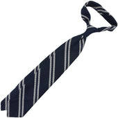 Striped Cashmere Silk Grenadine Tie Hand Rolled