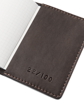 Workshop Notebook Wallet - Sierra Brown