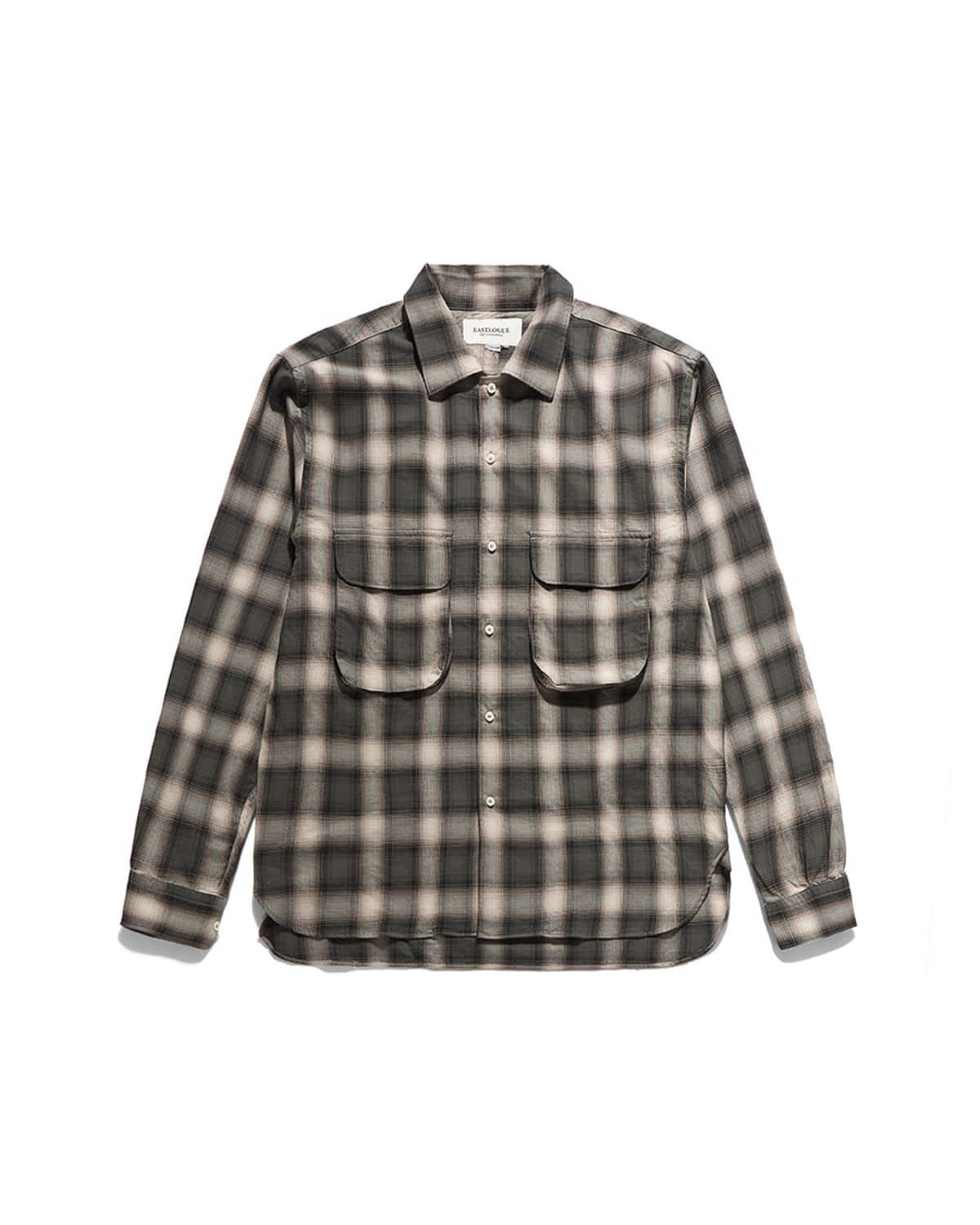 COMFY WIDE SHIRTS / GREEN OMBRE CHECK