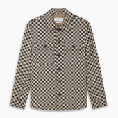 Gingham Check Wool Blend Somerset Overshirt