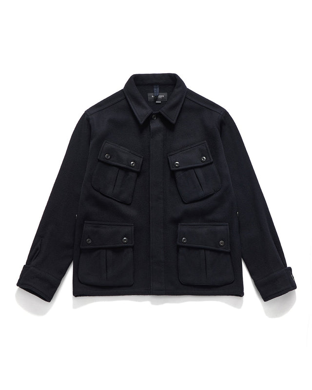 JUNGLE FATIGUE JACKET / D.NAVY WOOL