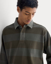 Vintage Rugby Pullover | Overdye Olive Night