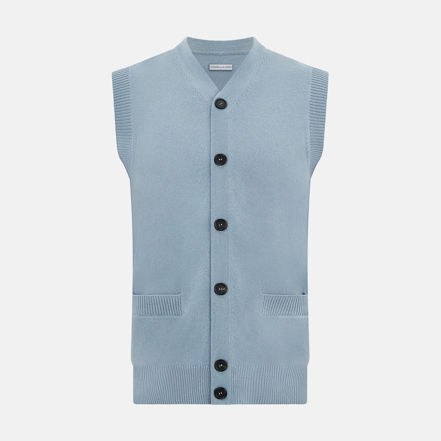 Frost Cashmere Sleeveless Cardigan