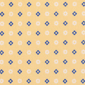 Floral Printed Silk Bespoke Tie - Pale Yellow