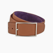 Lagun Grained Nubuk Reversible Leather Belt
