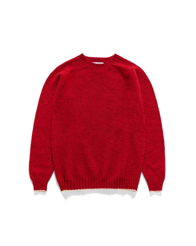 SHAGGY DOG CREWNECK SWEATER / CARDINAL